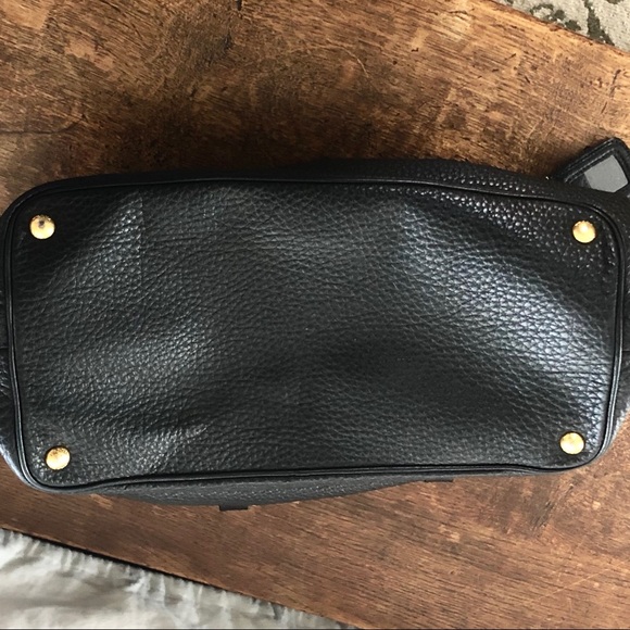 SOLD 😞Prada Black Pebble Leather Vitello Daino - Picture 8 of 10